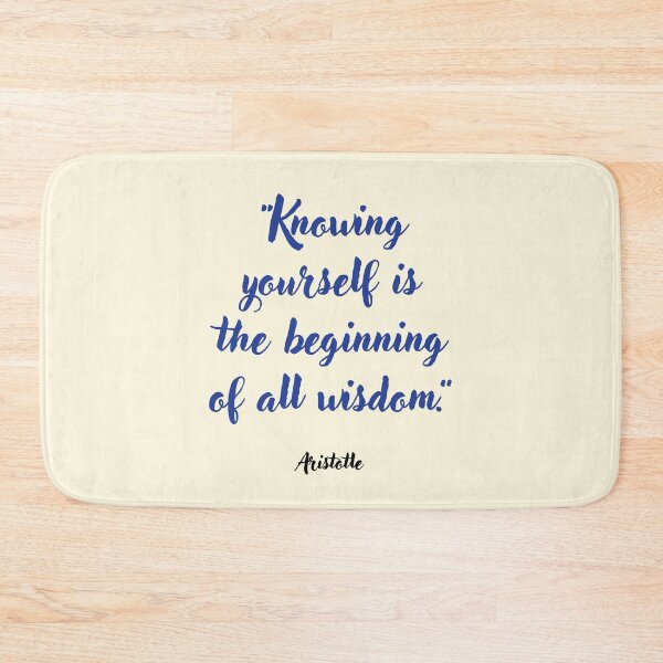 Item preview, Knowing yourself . . . Aristotle Quotation designed and sold by CharlottePlaceArt.