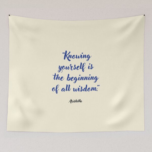Item preview, Knowing yourself . . . Aristotle Quotation designed and sold by CharlottePlaceArt.