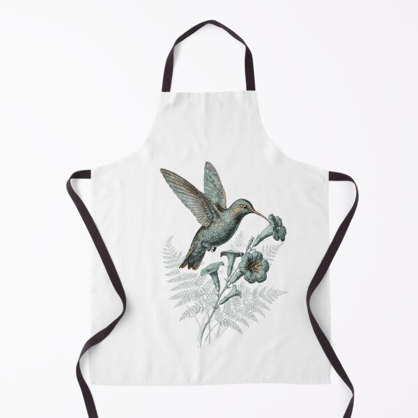 Item preview, Patina Blue Hummingbird T-Shirt | Verdigris Botanical Vintage Illustration | Cottagecore Nature Gift 2026 designed and sold by Panom Suavichien.