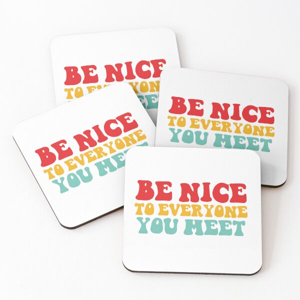 Item preview, Retro Groovy Be Nice To Everyone You Meet Typography designed and sold by Vision Crafted.