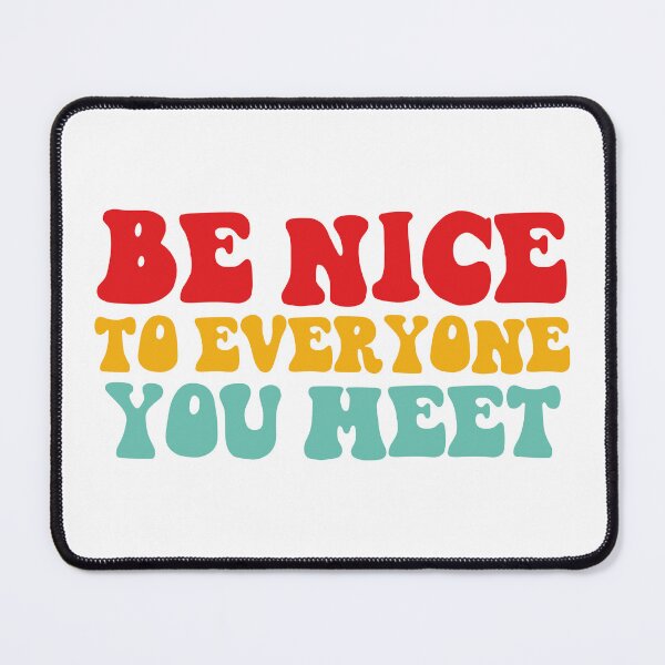 Item preview, Retro Groovy Be Nice To Everyone You Meet Typography designed and sold by Vision Crafted.
