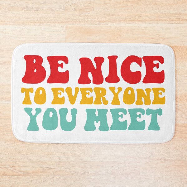 Item preview, Retro Groovy Be Nice To Everyone You Meet Typography designed and sold by Vision Crafted.