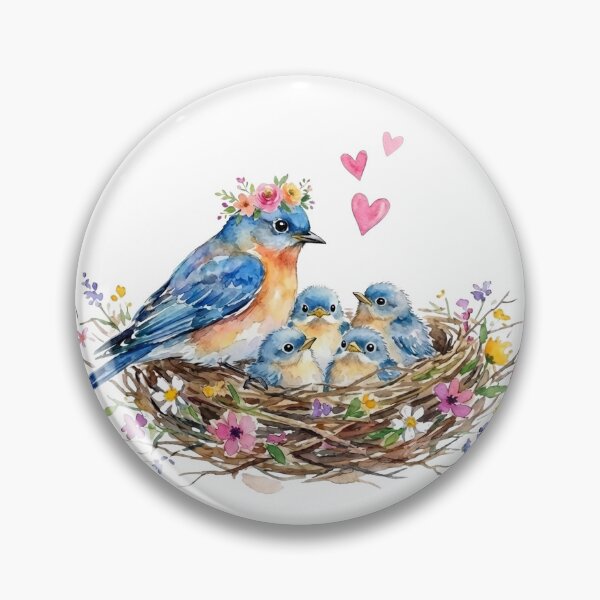 Item preview, Bluebird Mom and Babies designed and sold by Roy & Tiffany.