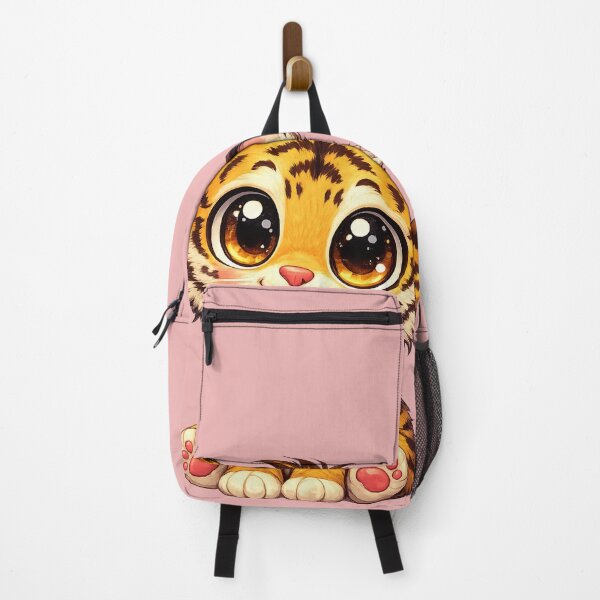 Item preview, Funny Cute Tiger Big Eyes Kawaii Cartoon Icon designed and sold by StickyDelights.