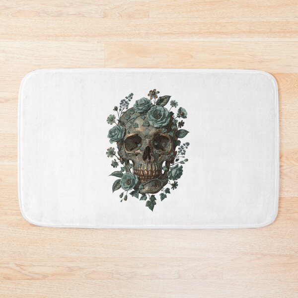 Item preview, Patina Blue Skull Botanical T-Shirt | Verdigris Floral Skull Vintage Illustration | Dark Academia Gothic Gift 2026 designed and sold by Panom Suavichien.