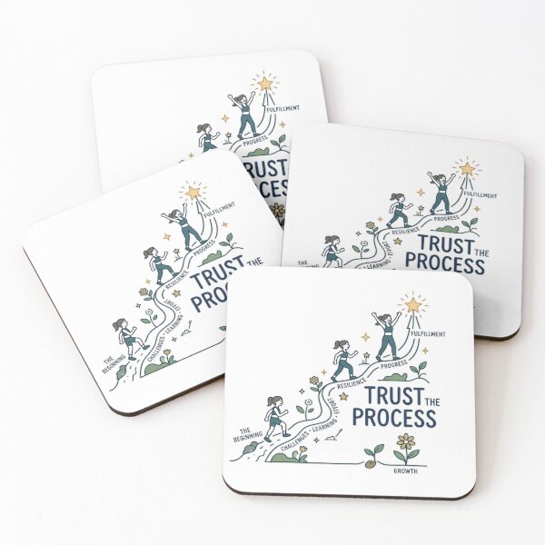 Item preview, Motivational "Trust The Process" Growth Mindset Illustration designed and sold by AlexLerry.