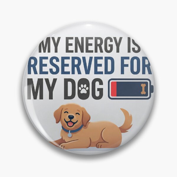Item preview, My Energy Is Reserved For My Dog Sticker, Introvert Dog Lover Design designed and sold by andrect.