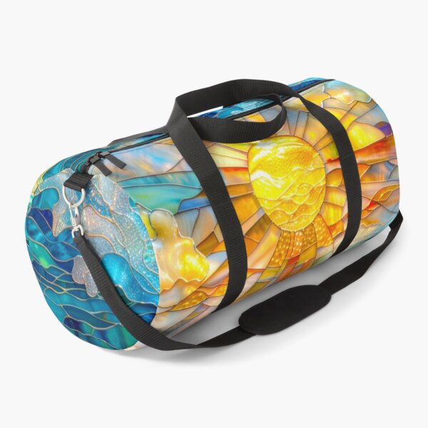 Item preview, Ocean Waves at Sunset: Stained Glass Art designed and sold by MargaretWiktor.