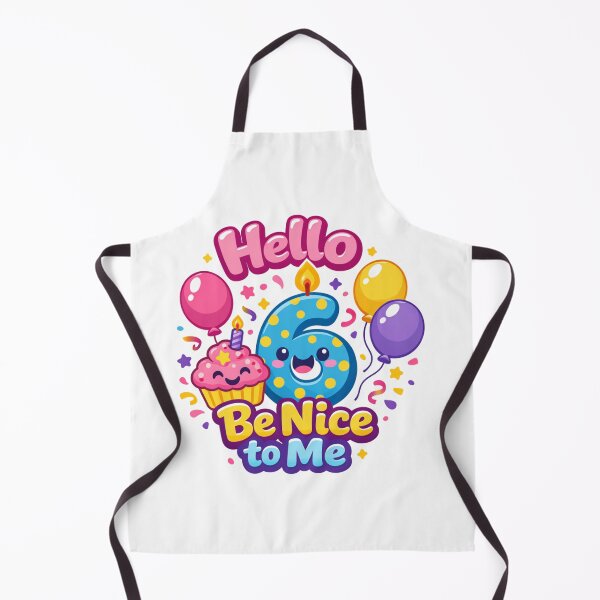 Item preview, Hello 6 Be Nice to Me – Cute Funny 6th Birthday Kids Design designed and sold by rushaib.