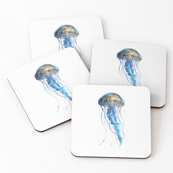 Item preview, Patina Blue Jellyfish T-Shirt | Verdigris Copper Jellyfish Vintage Illustration | Coastal Nature Gift 2026 designed and sold by Panom Suavichien.
