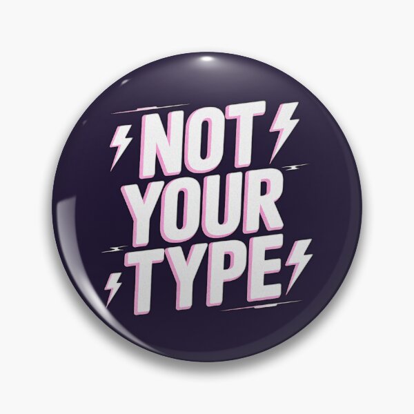 Item preview, Not Your Type Bold Lightning Typography designed and sold by Meivelle.