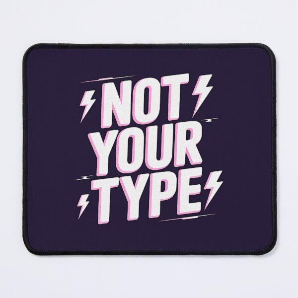 Item preview, Not Your Type Bold Lightning Typography designed and sold by Meivelle.