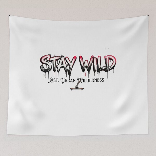Item preview, Stay Wild - Urban Wilderness Graffiti Streetwear Design designed and sold by RickyStick.