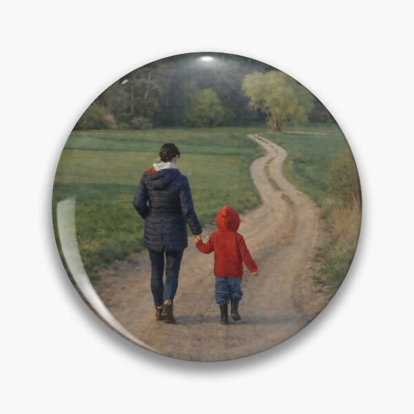 Item preview, Original Work. Countryside. Just walk. Girl and kid designed and sold by byaga.