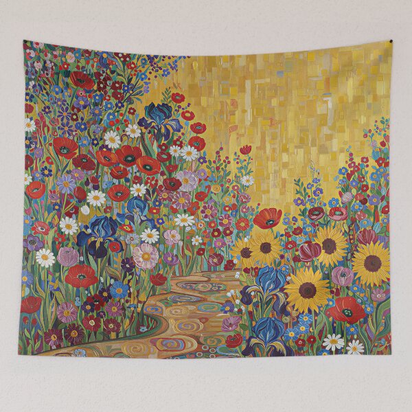 Item preview, Gustav Klimt Flower Garden designed and sold by maniacfitness.