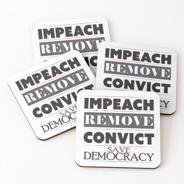Item preview, Impeach Remove Convict Save Democracy Political Activism Social Justice Protest Poster designed and sold by Daisy Grimes.