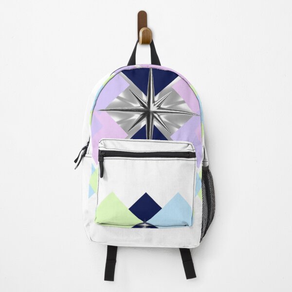 Item preview, Modern Geometric Star Pattern | Abstract Metallic Compass Design | Pastel Diamond Background designed and sold by Irfana Designs.