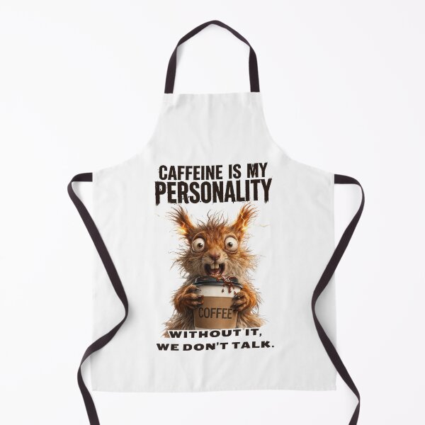 Item preview, Caffeine Squirrel - High Voltage Coffee Chaos designed and sold by VeloraCrafts.