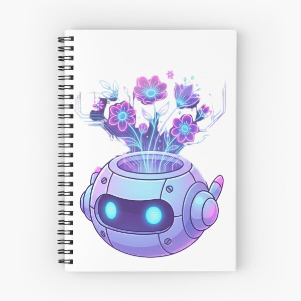 Item preview, Botánico Cyberpunk - Jarrón de flores de ciencia ficción Kawaii Arte designed and sold by RickyStick.