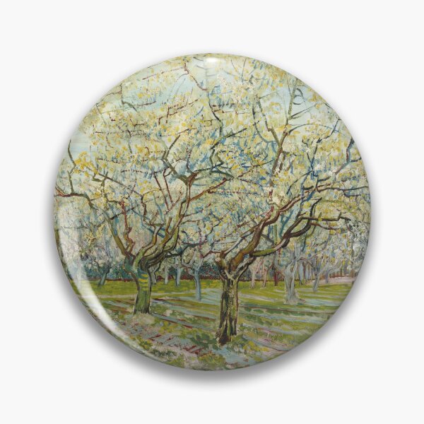 Item preview, The White Orchard by Vincent van Gogh: Post Impressionist Spring Landscape Poster designed and sold by artofuniverse.
