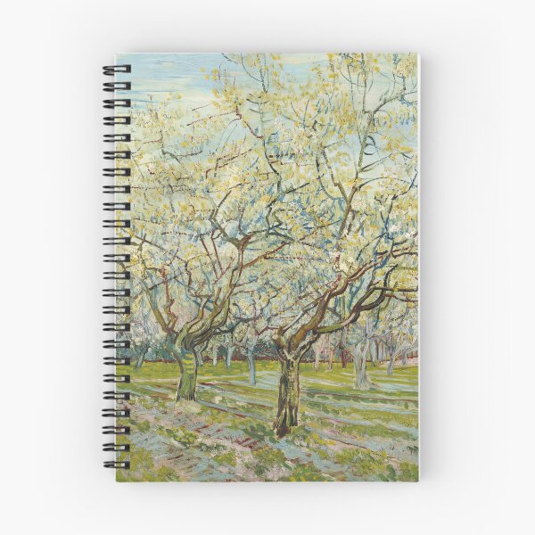 Item preview, The White Orchard by Vincent van Gogh: Post Impressionist Spring Landscape Poster designed and sold by artofuniverse.