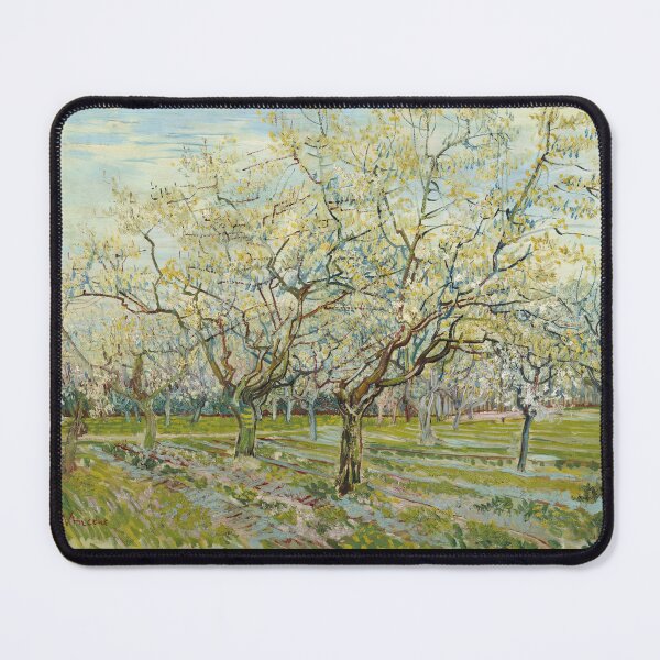 Item preview, The White Orchard by Vincent van Gogh: Post Impressionist Spring Landscape Poster designed and sold by artofuniverse.