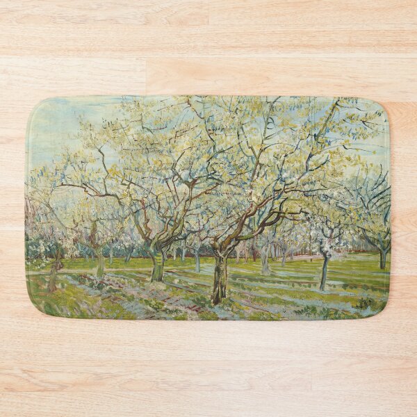 Item preview, The White Orchard by Vincent van Gogh: Post Impressionist Spring Landscape Poster designed and sold by artofuniverse.