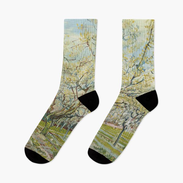 Item preview, The White Orchard by Vincent van Gogh: Post Impressionist Spring Landscape Poster designed and sold by artofuniverse.