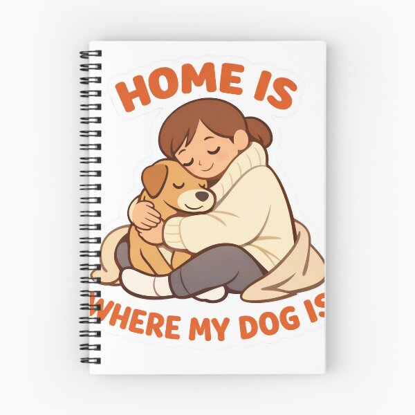 Item preview, Home Is Where My Dog Is Sticker | Dog Lover Cozy Pet Design designed and sold by andrect.