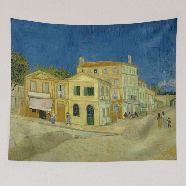 Item preview, The Yellow House the Street by Vincent van Gogh: Post Impressionist Poster designed and sold by artofuniverse.