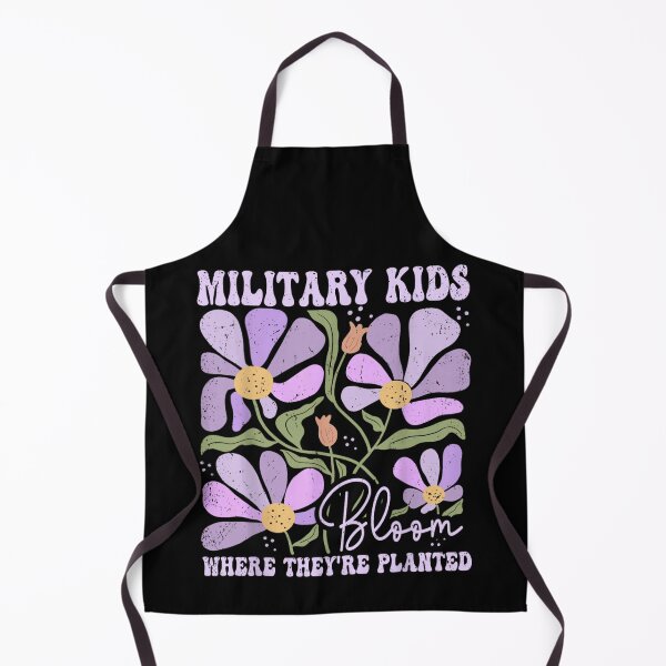 Item preview, Military Kids Bloom Where They're Planted Purple Flowers Month Of The Military Child designed and sold by Daisy Grimes.