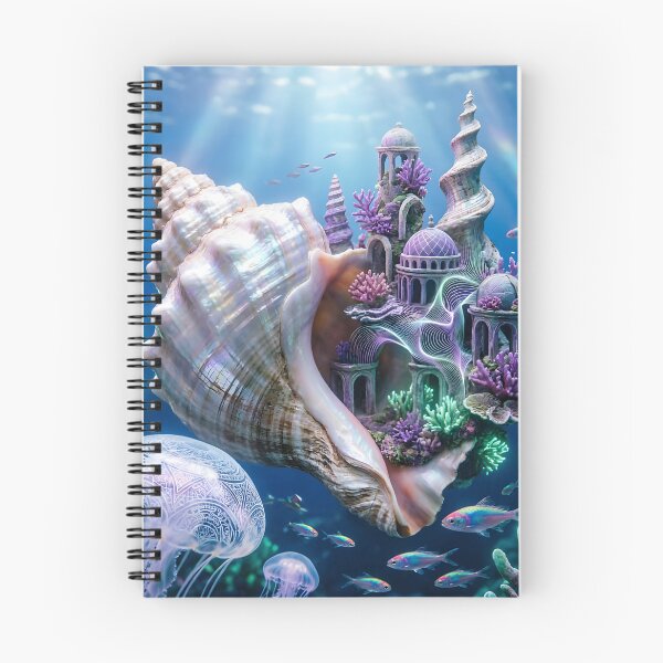 Item preview, Underwater Fantasy Realm with Seashell Castle designed and sold by Roanemermaid.