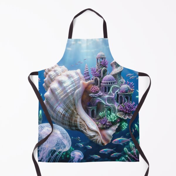 Item preview, Underwater Fantasy Realm with Seashell Castle designed and sold by Roanemermaid.