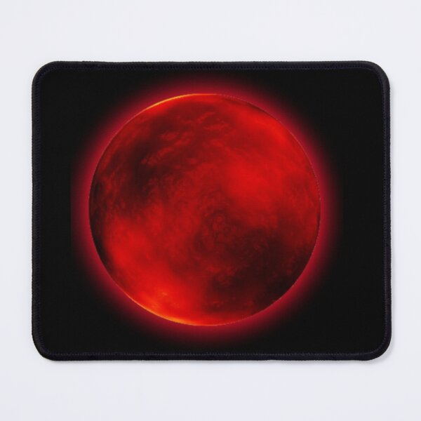 Item preview, Minimal Red Moon Aesthetic Circle Design designed and sold by StyleBloomes.