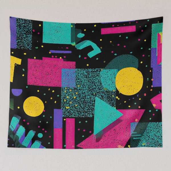 Item preview, Retro 80s and 90s Funky Pop Pattern designed and sold by AeonAcademy.
