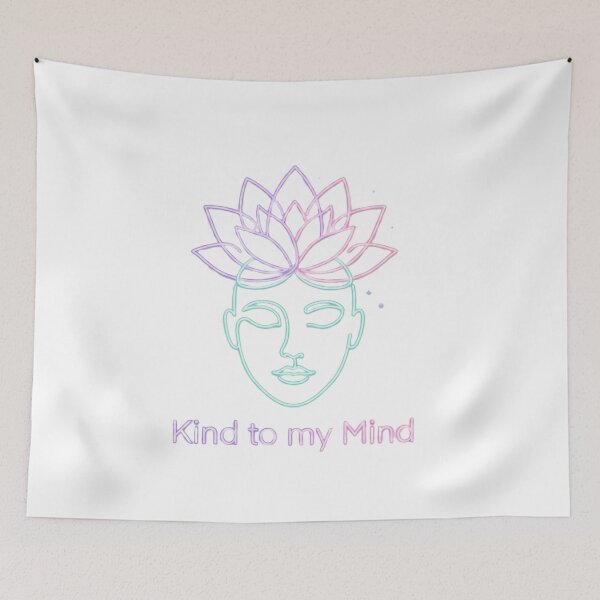 Item preview, Amable para mi mente - Arte minimalista de loto para la salud mental designed and sold by RickyStick.