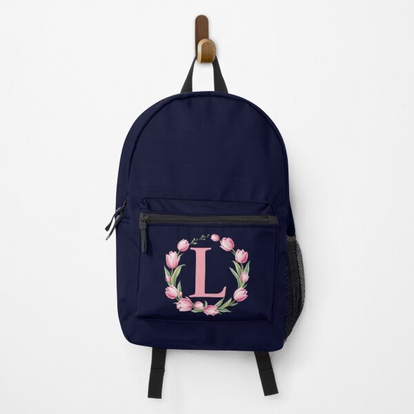 Item preview, Letter L Floral Monogram with Pink Tulips designed and sold by roxysnextgenart.