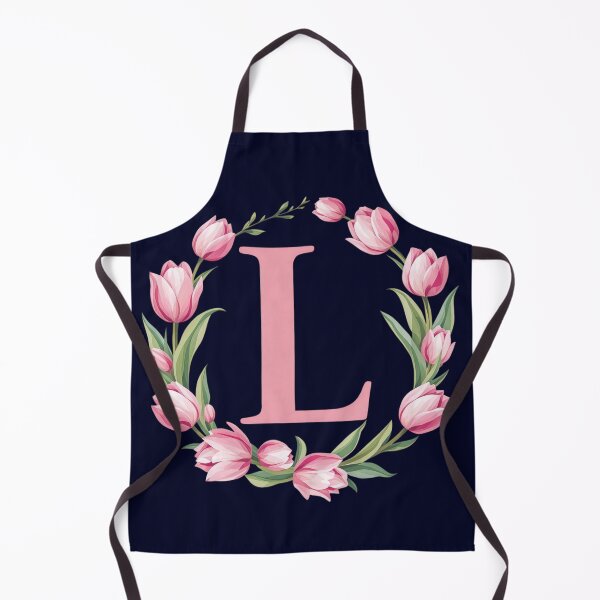 Item preview, Letter L Floral Monogram with Pink Tulips designed and sold by roxysnextgenart.