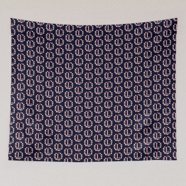 Item preview, Letter L Floral Monogram with Pink Tulips designed and sold by roxysnextgenart.