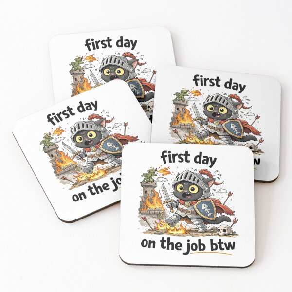 Item preview, First Day On The Job Cat designed and sold by MonkiFlipp.