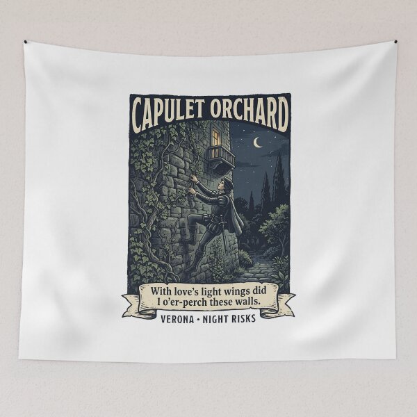 Item preview, Capulet Orchard With Loves Light Wings Romeo And Juliet Quote designed and sold by Fenay Designs.