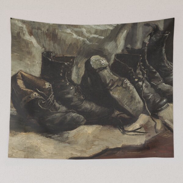 Item preview, Three Pairs of Shoes by Vincent van Gogh: Rustic Post Impressionist Poster designed and sold by artofuniverse.