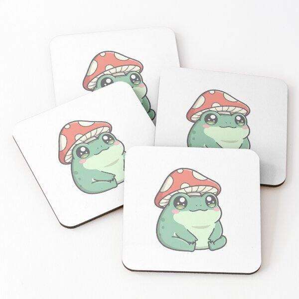 Item preview, Chubby Kawaii Frog Mushroom Hat Chibi Cute Art designed and sold by wernerthiago.