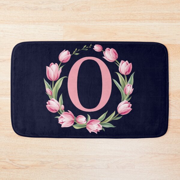 Item preview, Letter O Floral Monogram with Pink Tulips designed and sold by roxysnextgenart.