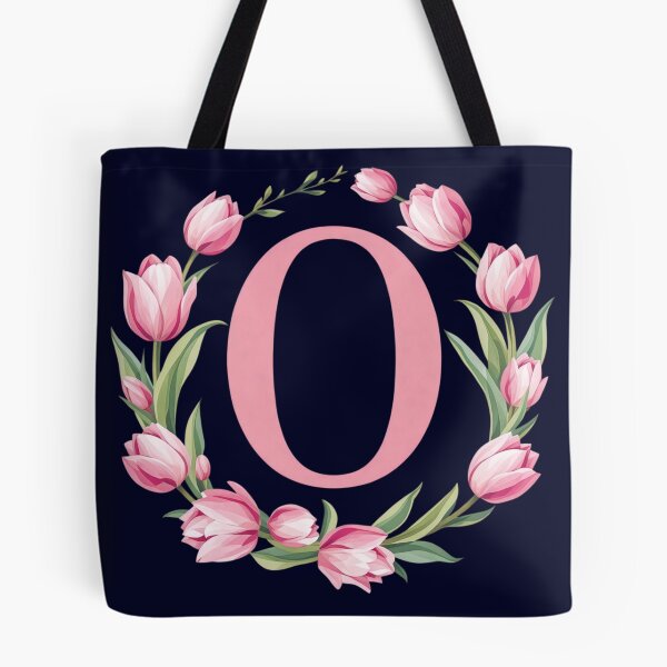 Item preview, Letter O Floral Monogram with Pink Tulips designed and sold by roxysnextgenart.