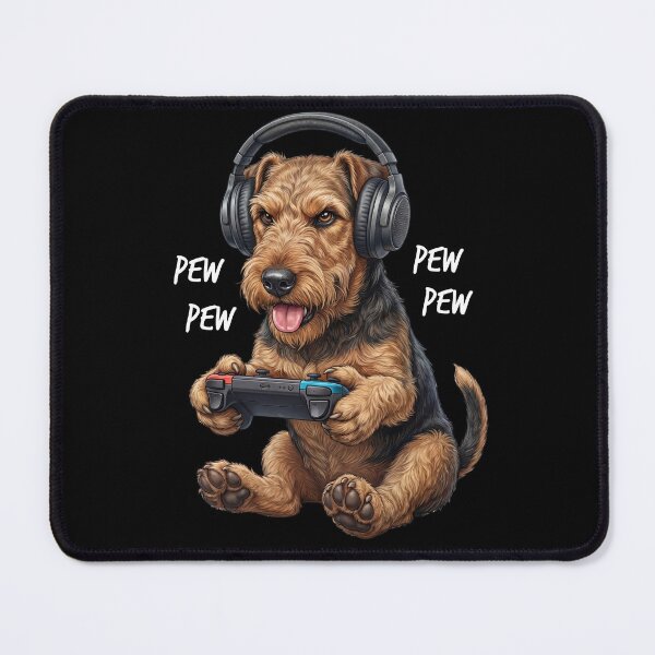 Item preview, Gaming Airedale Terrier Gamer Videogaming Dog Lover designed and sold by TerryConnells.