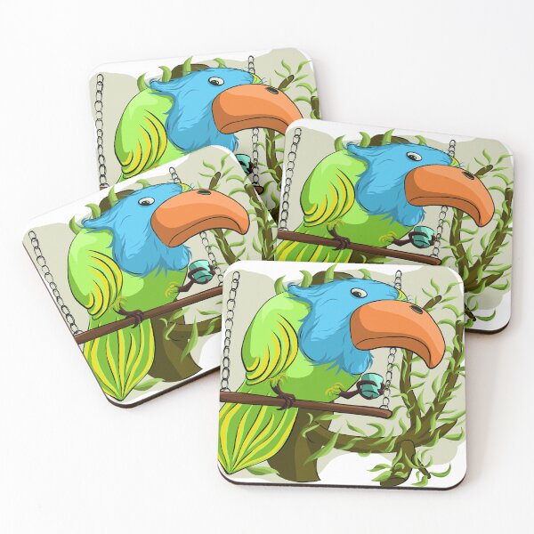 Item preview, A parrot's morning with coffee designed and sold by VibelArt.