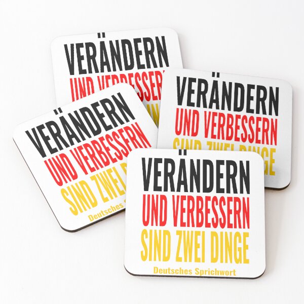 Item preview, Verändern und Verbessern - German Proverb Quote Design designed and sold by JR78.