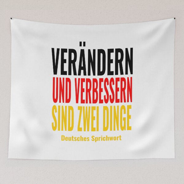 Item preview, Verändern und Verbessern - German Proverb Quote Design designed and sold by JR78.
