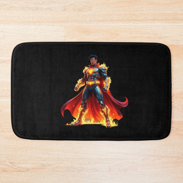 Item preview,  Fiery Armored Superhero  designed and sold by TOCOCLAWS.